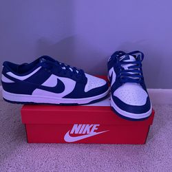 Blue Nike Low Retro Dunks