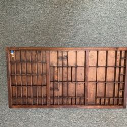 Vintage Letterpress Tray