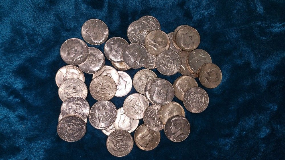 40 SILVER Kennedy Half Dollars (BU)