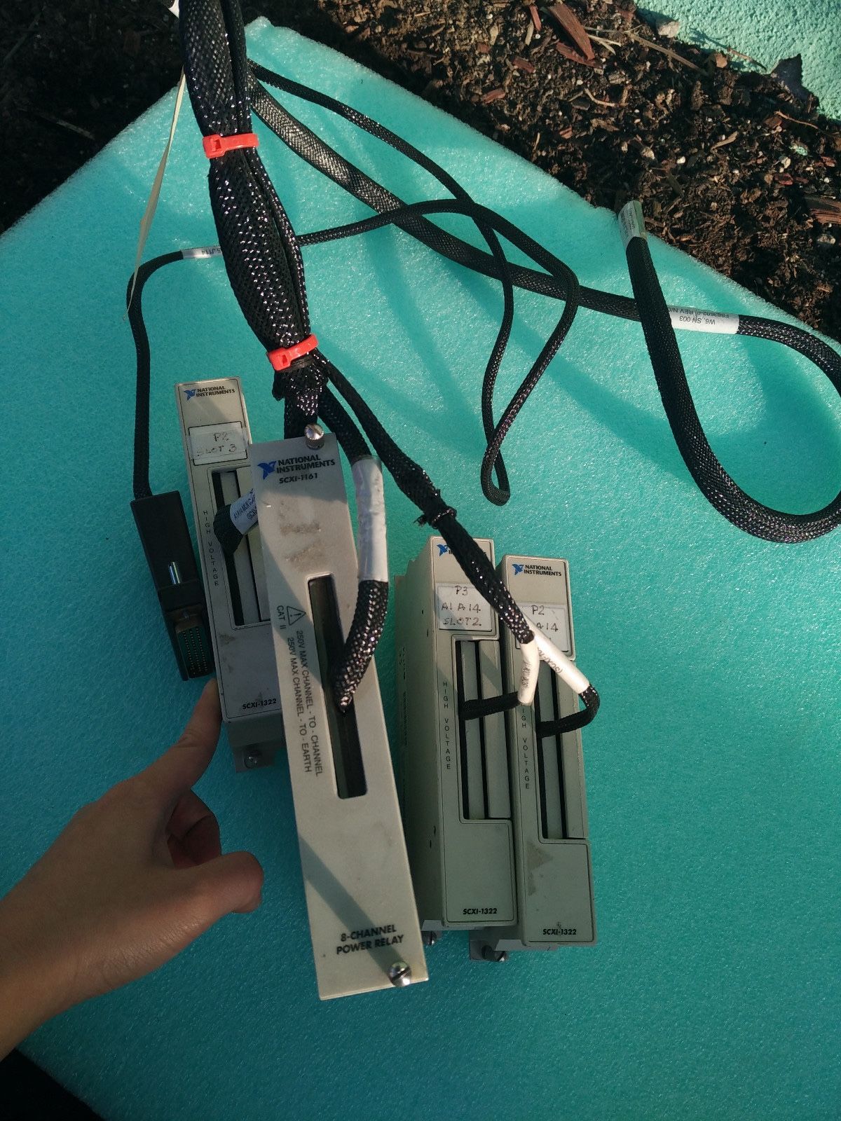 NI SCXI-1322 Sensor Terminal Block 185697A-01 & SCXI-1161 182138G-01 *RA-8