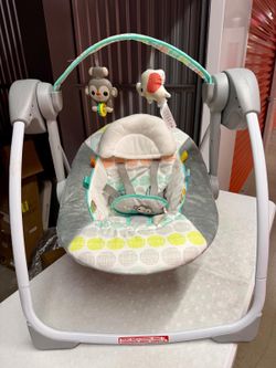 Bright Starts Whimsical Wild Portable Baby Swing - 6 Speeds, 10 Melodies