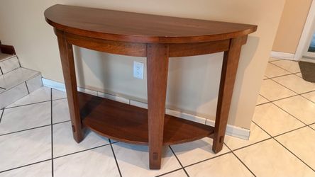 49.5 wide wood Console table