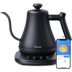 Govee Smart Electric Kettle, WiFi Variable Temperature Gooseneck Pour Over Kettle and Tea Kettle, Alexa Control, 1200W Quick Heating, 100% Stainless S