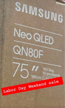 Samsung - 75” Class QN80F Series Neo QLED Mini LED 4K UHD SamsungVision AI Smart Tizen TV
