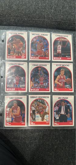 NBA Hoops 1989-90 Michael Jordan #200 Base Set Chicago Bulls NBA Cards Lot
