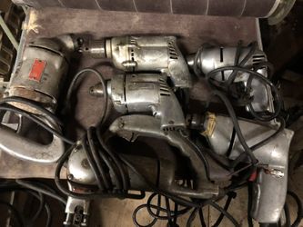 Vintage Cast Aluminum Drills And Shear