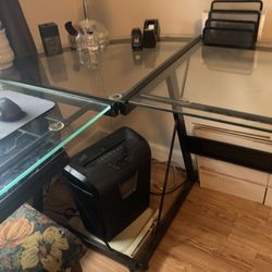 Glass Desk