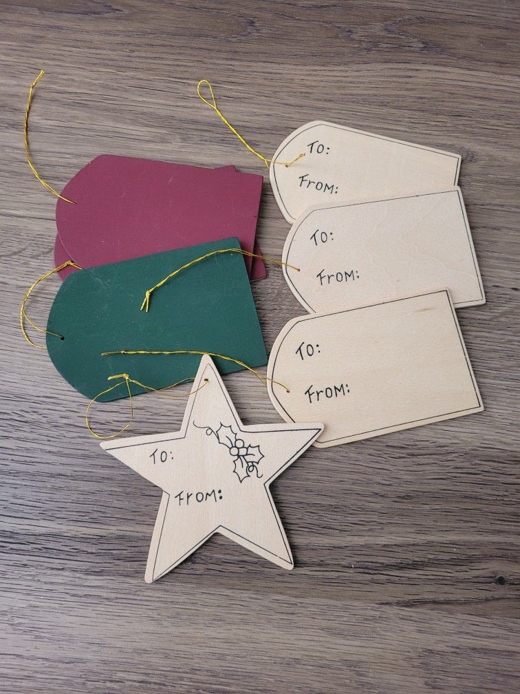 Wooden Ornaments/Gift Tags! Ready to paint/craft!