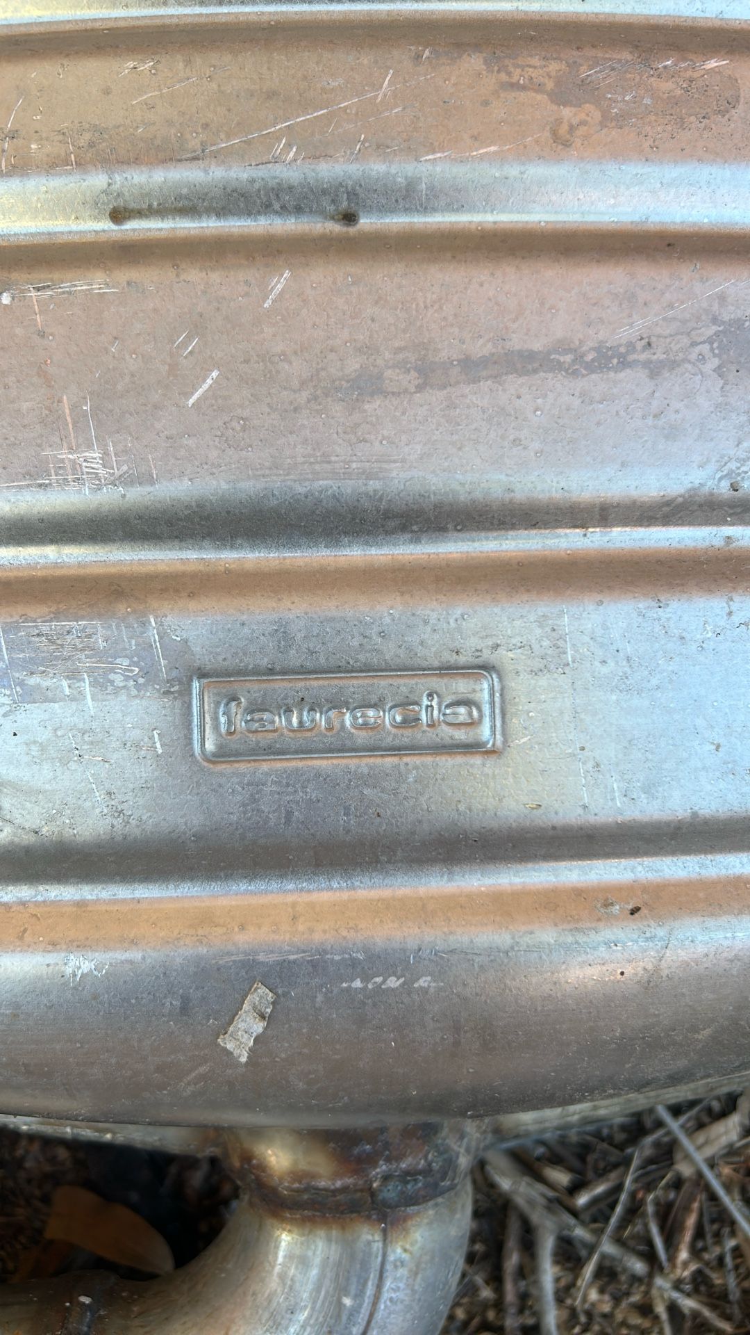 stock Camaro muffler 