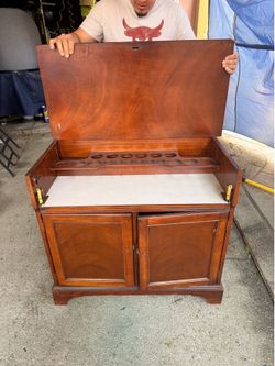 Refurbished Modern Bar Cabinet, Night tables Set