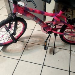 Girl Bike With Lights In Spokes