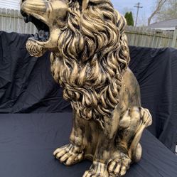 Large Sitting Lion Statue