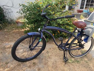 Blue Beach Cruiser Bicycle
