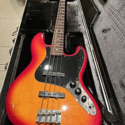 Fender Jazz Bass Special Edition, DiMarzio pickups, Custom Electronics, Hard Shell Case.  Fender FSR 2005