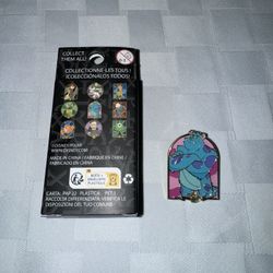 Sulley Loungefly Disney Pixar Characters Stained Glass Portraits Blind Box Enamel Pin - BoxLunch Exclusive
