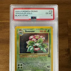 *PSA EX MINT 6* Venusaur Holo #13 Pokemon Blackstar Promo(2000)
