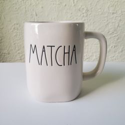 Rae Dunn Artisan Collection Matcha Ceramic White Coffee Mug