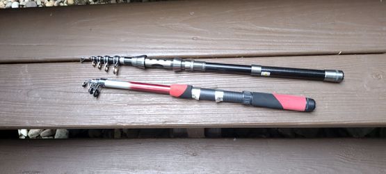 Telescopic fishing poles for backpacking