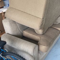 Two Couches. Memory  foam Topper and Dresser