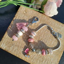 Murano Bracelet And Keychain Set