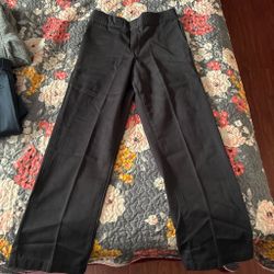 Dickies Black Straight-Leg Work Pants
