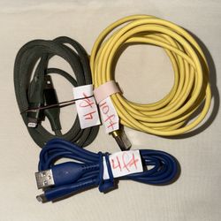 2- 4 Ft and 1- 10 Ft Charger iPhone/ipad