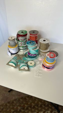 Various Crafting Ribbon New & Used LOT