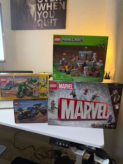 LEGO Sets Bundle – Marvel, Minecraft, Creator, Technic