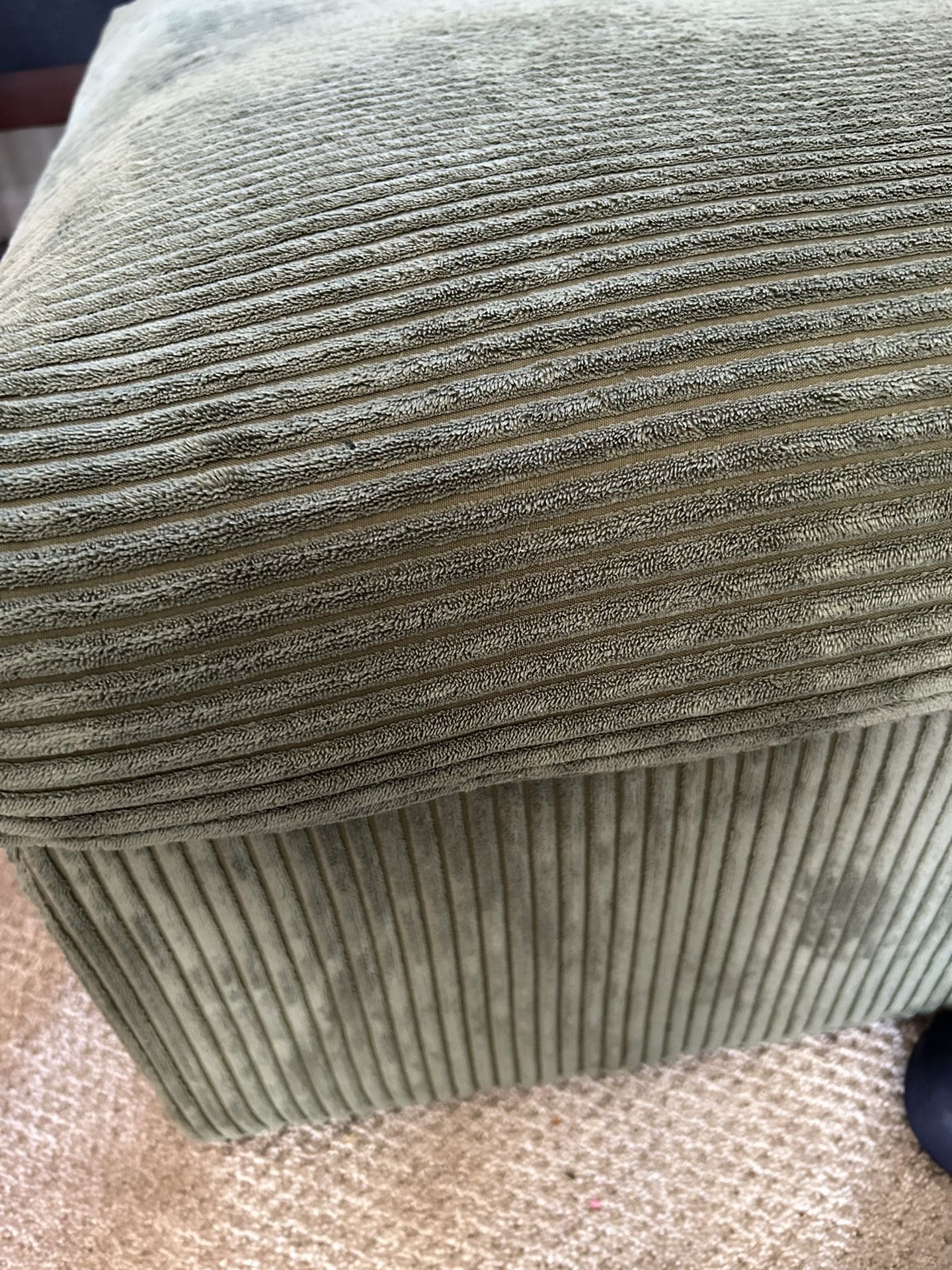 2 ! Olive Green Ottoman No Storage Like New $20 Total