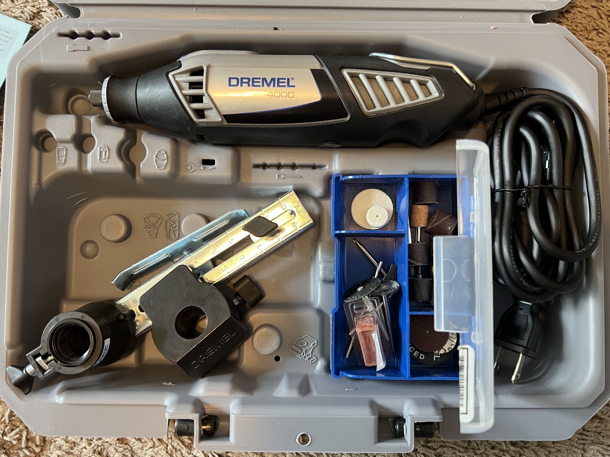 DREMEL 4000 Rotary Tool Kit – Light Use, All Accessories Included!