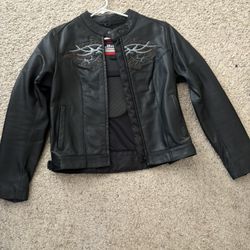 Leather Motorcycle Woman Jacket 