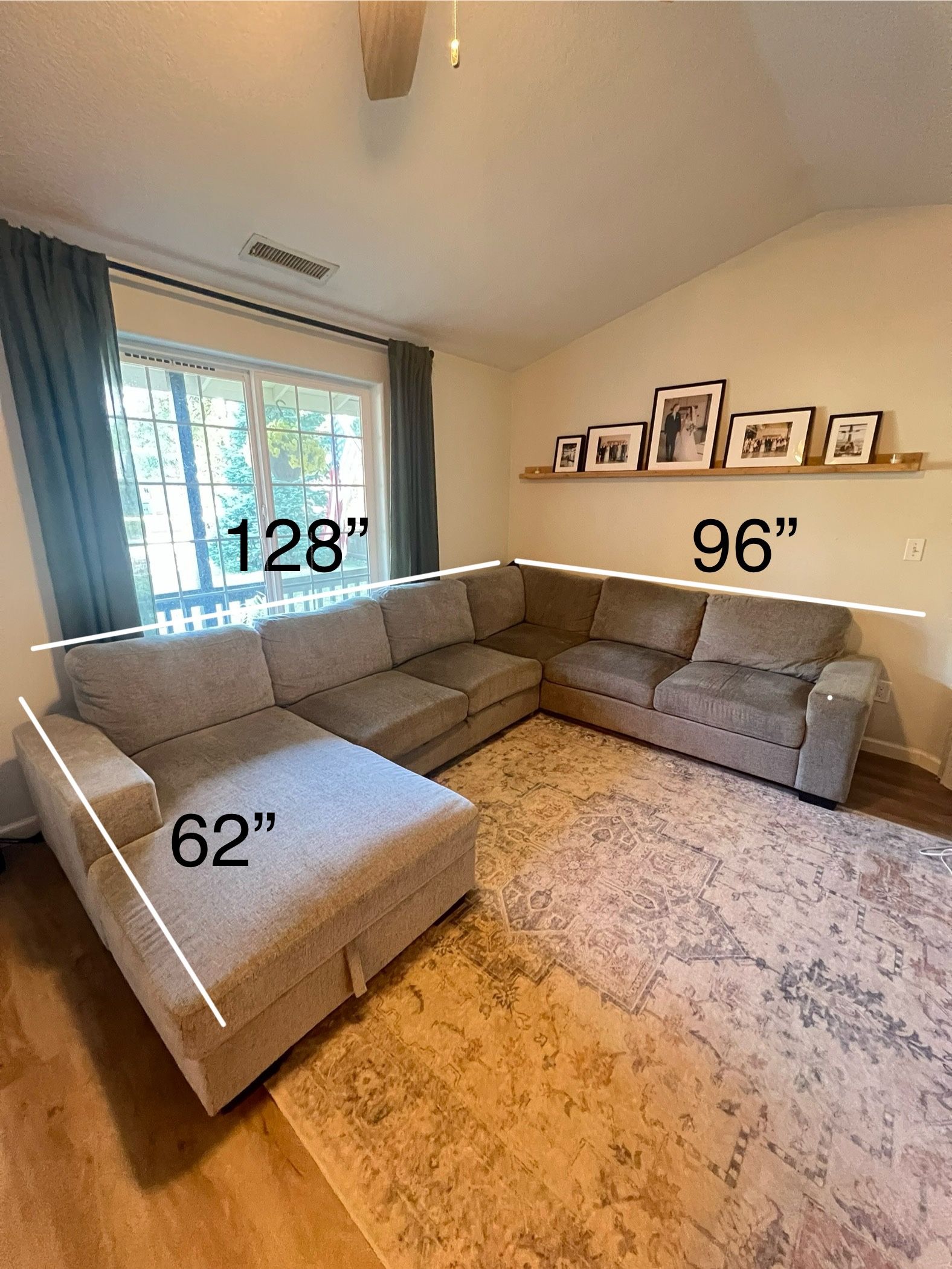 Grey sectional