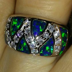 Stunning NEW Sterling Silver Fire Opal Ring! 💍🔥