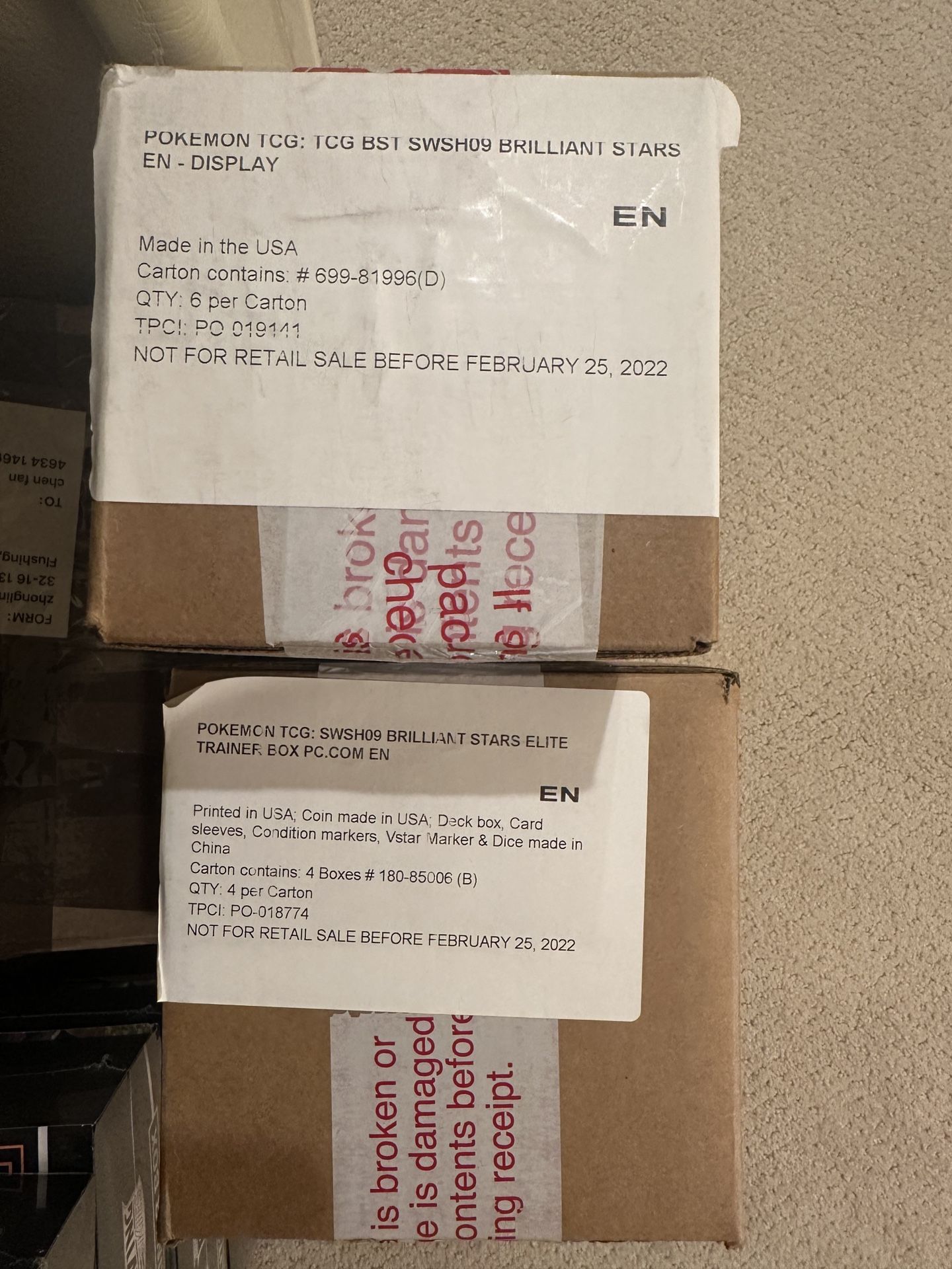 Brilliant Stars BB Case And Pkc Etb Case