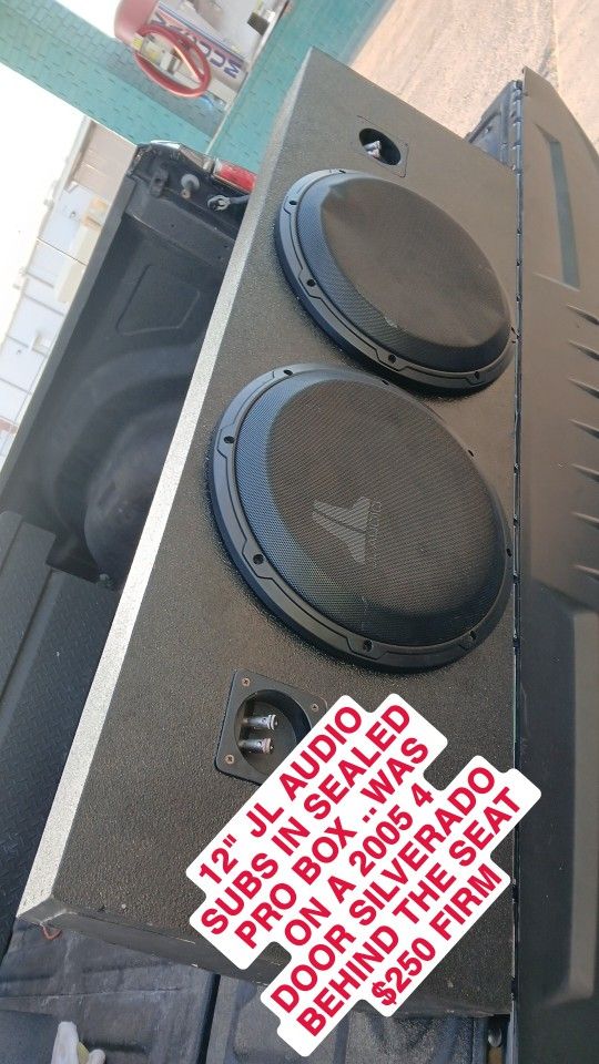 Jl Audios 12" In Sealed  Probox