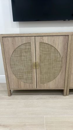 One Beautiful rattan cabinet for sale