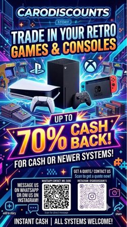 UPGRADE TO PS5, SWITCH 2, OR XBOX SERIES X