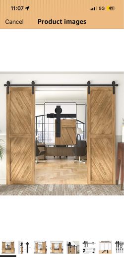 9’ Barn Double Door Kit - 54” Max Opening