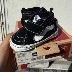 Vans Sk8-Hi Crib Baby Shoes Black