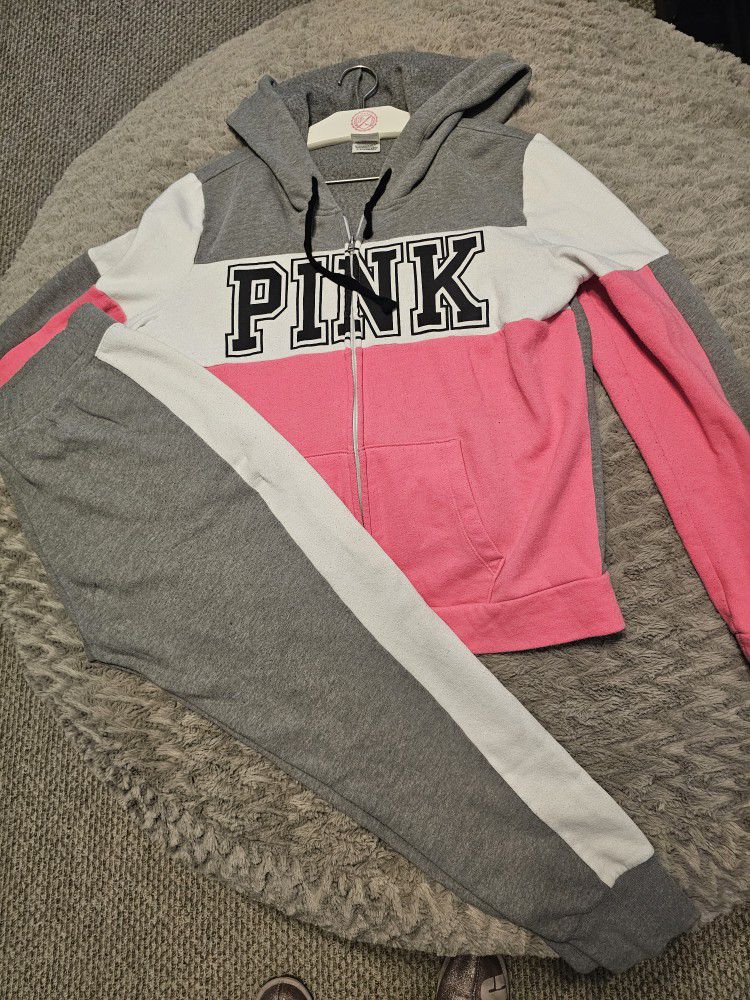Victoria Secret Pink Sweater and Sweats Set
