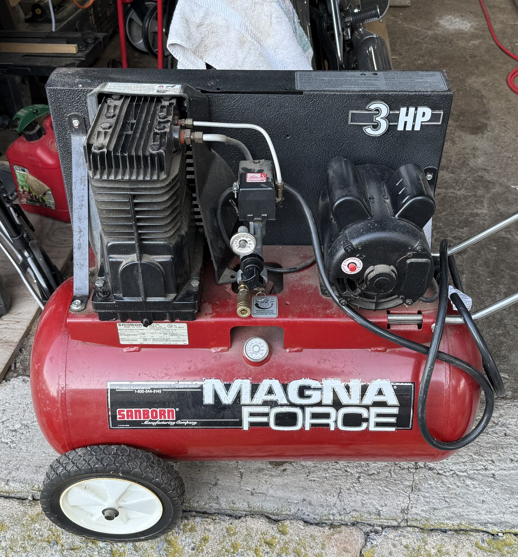 3HP Sanborn Magna Force Air Compressor