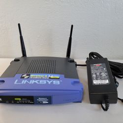 Wireless-G 2.4 GHz 54Mbps Broadband Router Linksys Model WRT54G
