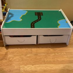 Train Table Kids With Storage