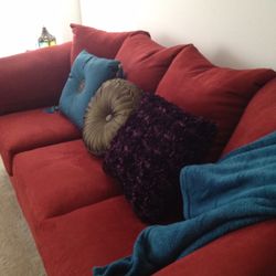 Red Sofa - 3 Seat Couch