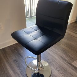 Metal bar stools (two)