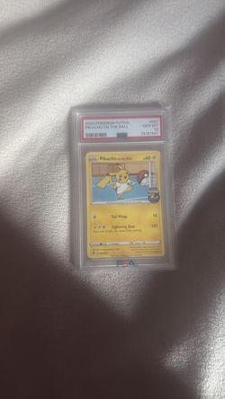Pikachu on the ball psa 10