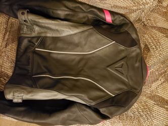 Womens Dianese Racing D1 Leather Motorcycle Jacket