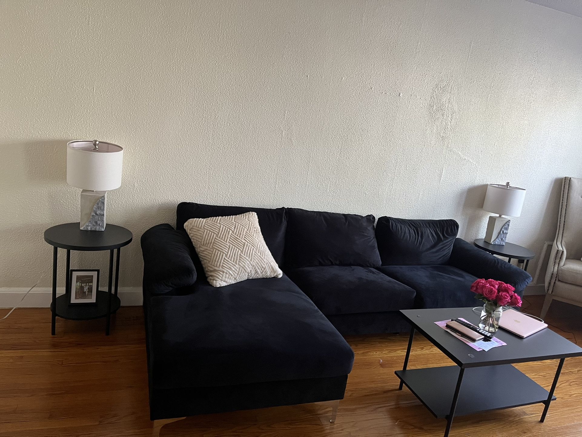 Black Sectional $200