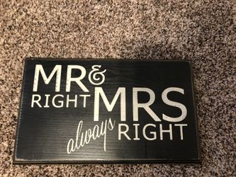 Wood sign