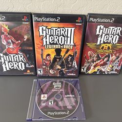 PS2 Guitar Hero Bundle /Lot
